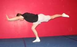 Proper arm position in a lunge