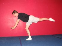 Improper arm position in a lunge