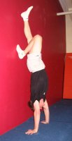Handstand push up - wall assist correct