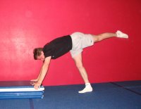 Improper shoulder angle for a handstand
